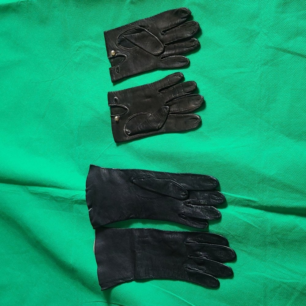 Vintage Leather Ladies Gloves
